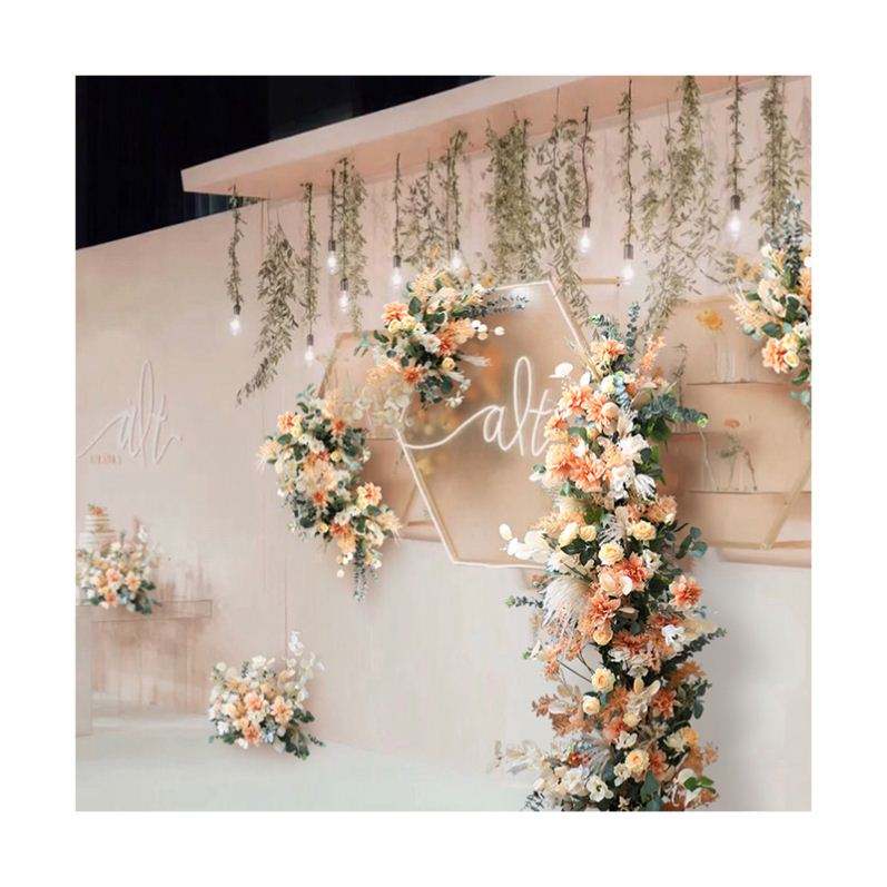 artificial flower ball silk table wedding centerpieces decoration