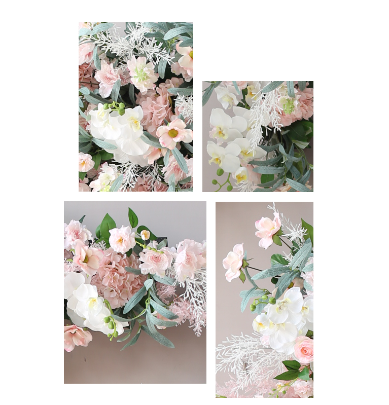 Artificial White Rose flowers wedding decoration