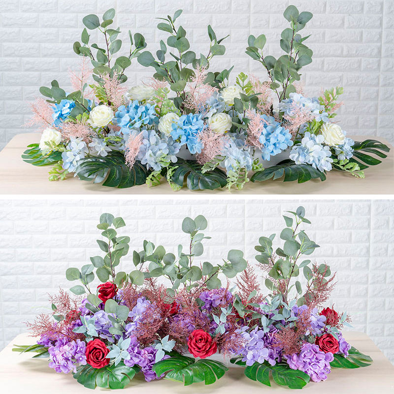 Artificial Flower Ball Wedding Decorative Garland Artificial Flower Row Table Runner