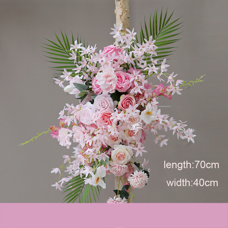  Corredores decorativos de flores de casamento de flores artificiais 