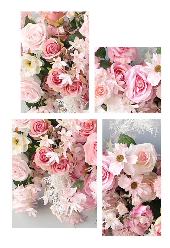  Corredores de flor de casamento decorativo de flor artificial 
