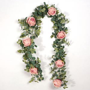 Artificial plant leaves rose flower decorations