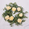 Artificial plant leaves rose flower decorations