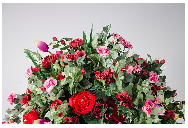  Nowa dekoracja ślubna róża z zielenią kula kwiatowa sztuczna kula kwiatowa wisteria 
