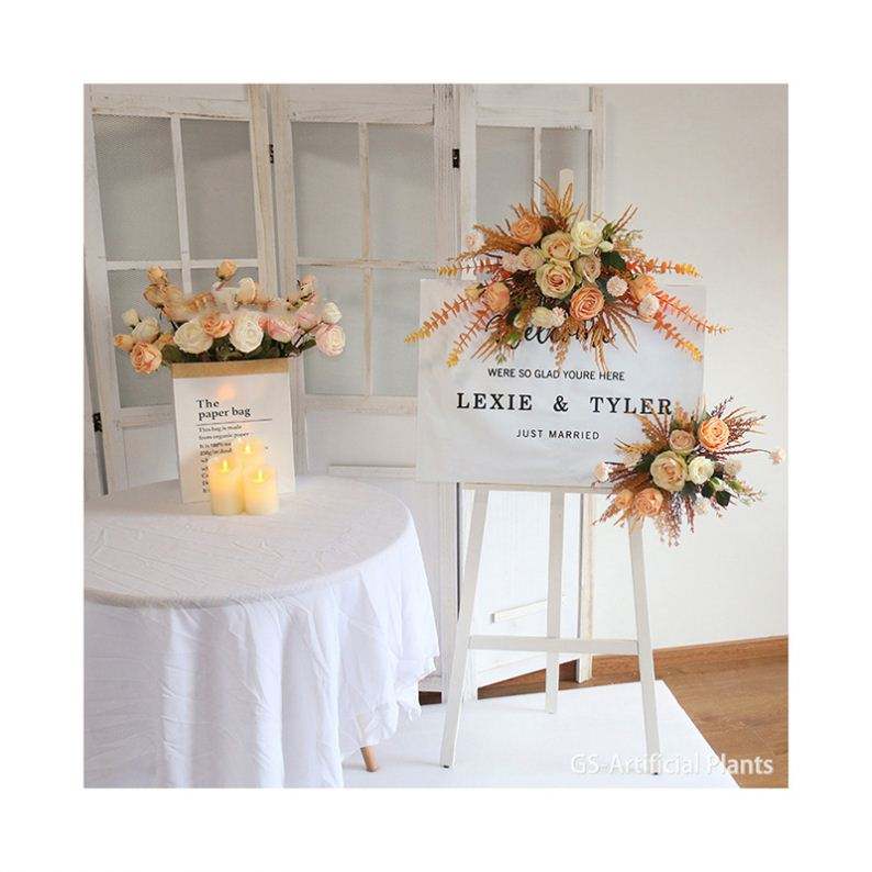 Wedding themes Flowers Ball Guide Set Wedding sign board Stand backdrop Beautiful flower for wedding