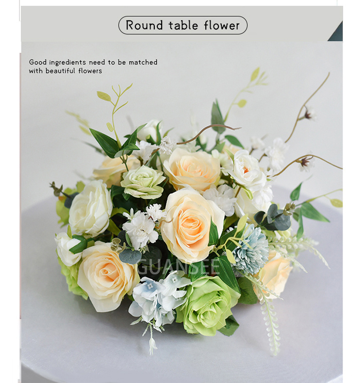  Kunstig blomsterkugle Midtpunkt Til Bryllupsbord Dekorativt 