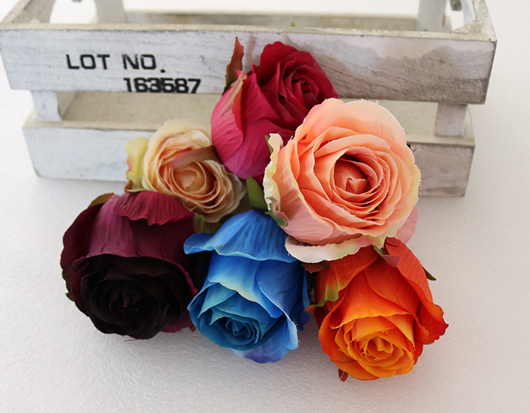  Kunstige planter Roser Blomster Vægdekoration til bryllup 
