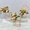 Artificial Flowers Metal Stand Table Centerpiece