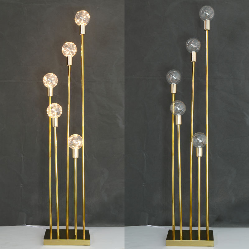 Wedding gold metal candle stand centerpiece stage decoration