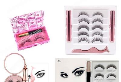 What material are false eyelashes made of?