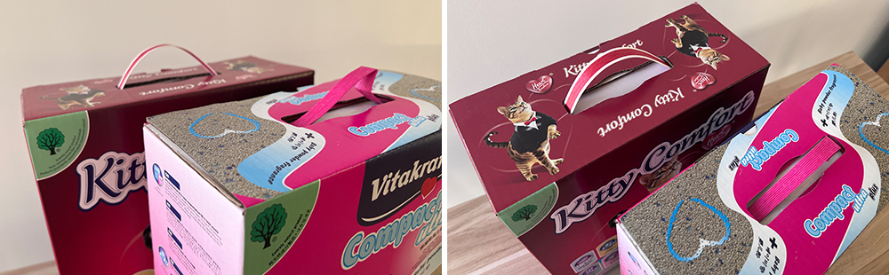 Paper Handles For Cat Litter Packaging