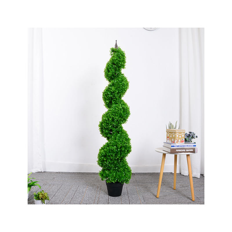 Huswa Chirimwa Type uye Yakanakisa Topiary Miti Kunze Spiral Grass Artificial Muti