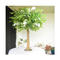 Artificial Green Leaves Ficus Tree with Cherry Blossom Plastic Trunk Ficus Tree Centerpieces Decoration