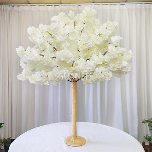4 фута сметана Изкуствено дърво с черешов цвят Централен елемент Декорация на сватбена маса