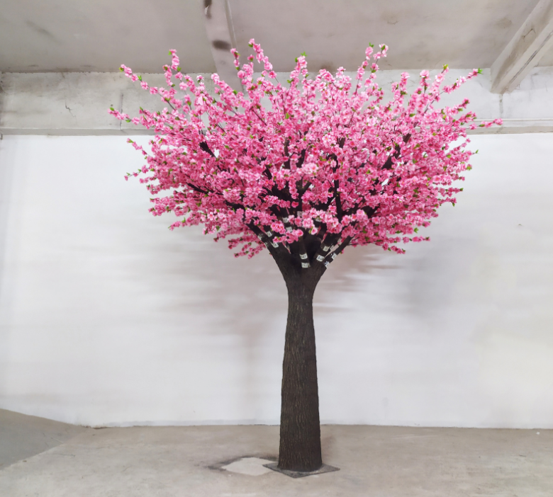fiore di nozze in metallo stand albero artificiale fiore piante di pesco nuovo prodotto