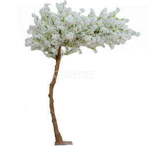 2.5m High Custom Fake Sakura Branches White Flowers Cherry Blossom Trees for Arch Wedding Decoration