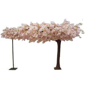 Wedding arch arch artificial pink cherry blossom tree bakeng sa mokhabiso oa liketsahalo