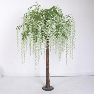 Arborele populare cu flori artificiale de glicine pentru decor