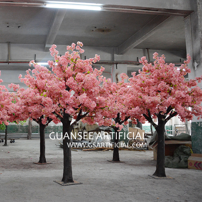 7 fods falsk sakura-træ til bryllupsdekoration kunstigt kirsebærtræ lyserødt midtpunktstræ 