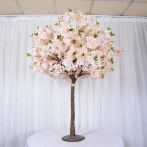 5 футів шампанського Весільний стіл у центрі штучного вишневого дерева