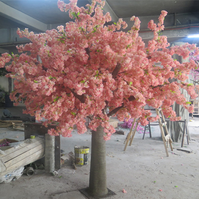 Pink cherry blossom tree for wedding decoration