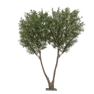 Штучне оливкове дерево висотою 3,5 м із зеленим листям на замовлення штучне дерево для зовнішнього декору в приміщенні