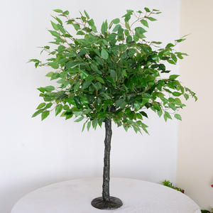 Small tree 4ft tall artificial ficus tree wedding event centerpiece table decoration