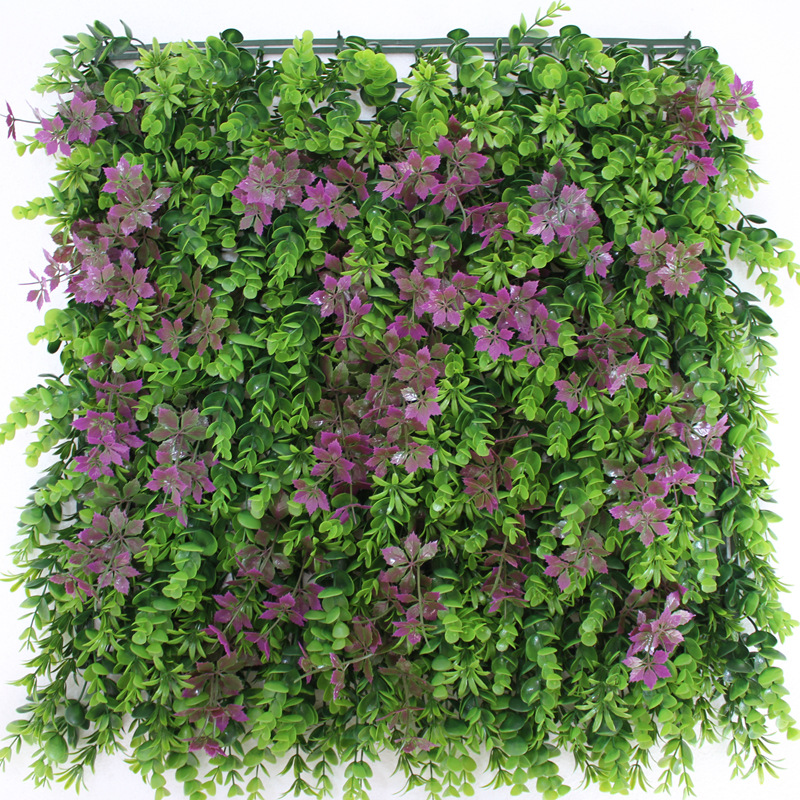 Green plant wall simulation plant wall balcony outdoor door head wall decoration grass flower wall artificial green plastic fake lawn