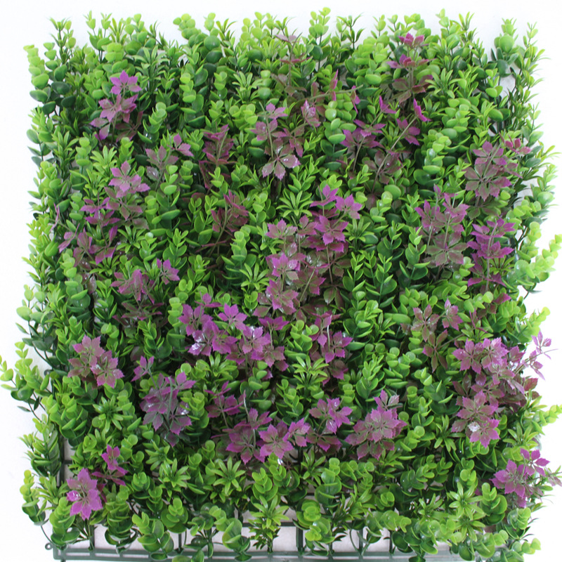 Green plant wall simulation plant wall balcony outdoor door head wall decoration grass flower wall artificial green plastic fake lawn