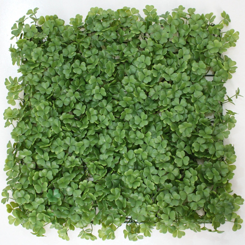 Mākslīgā zāliena plastmasas laimīgās zāles simulācijas augu sienas zaļo augu dekorēšana
