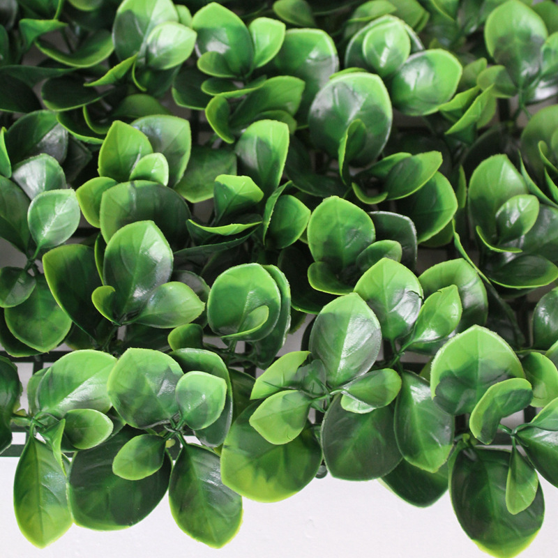 Simulated plant wall green plant wall jade leaf background wall plastic fake lawn decoration