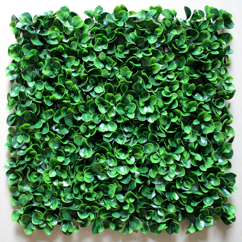 Simulated plant wall green plant wall jade leaf background wall plastic fake lawn decoration