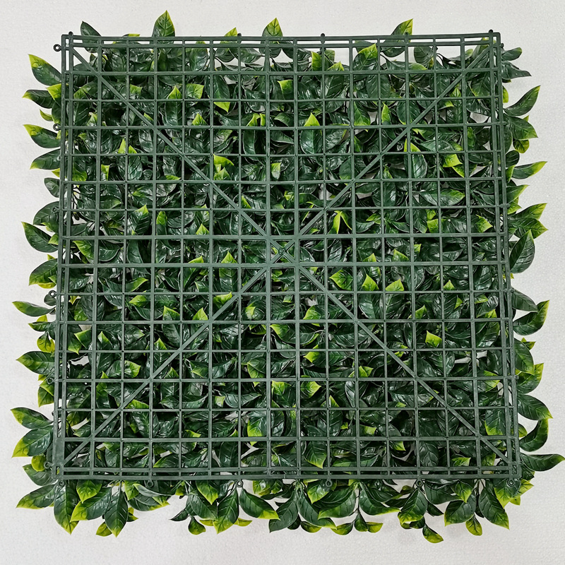  Simuleret Gardenia-blad udendørs græstørv Udendørs UV-resistent plantevæg PE Ny falsk grøn plante Gardenia 