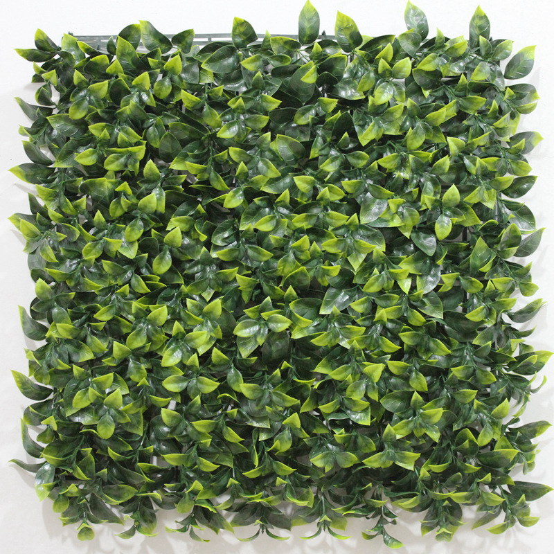 Simulasi Gardenia Leaf Outdoor Turf Outdoor UV Resistant Plant Wall PE New Palsu Green Plant Gardenia
