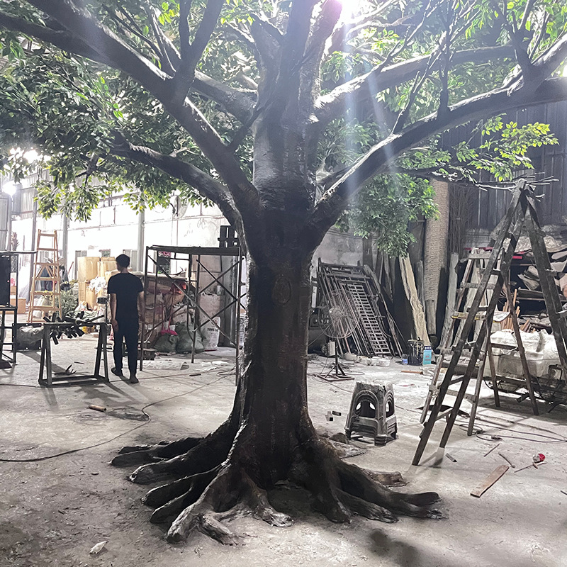  Großer simulierter Baum, künstlicher Ficusbaum für drinnen und draußen 