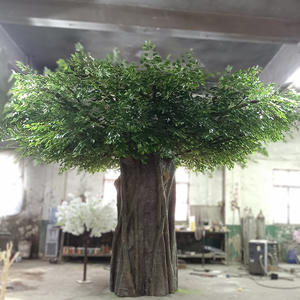 Customized artificial simulation package for simulated banyan trees indoor decoration anti flame retardant ficus trees