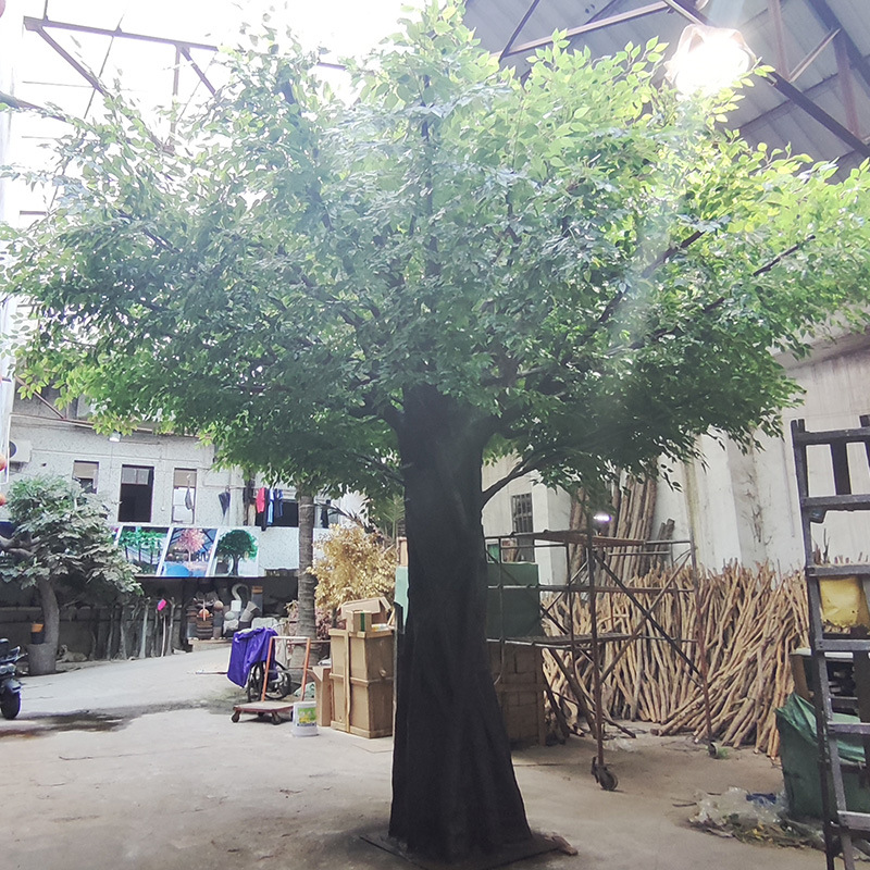 शॉपिंग मॉल होटल रेस्तरां कृत्रिम बरगद के पेड़ के लिए अनुकूलित इनडोर ज्वाला मंदक सिमुलेशन वृक्ष