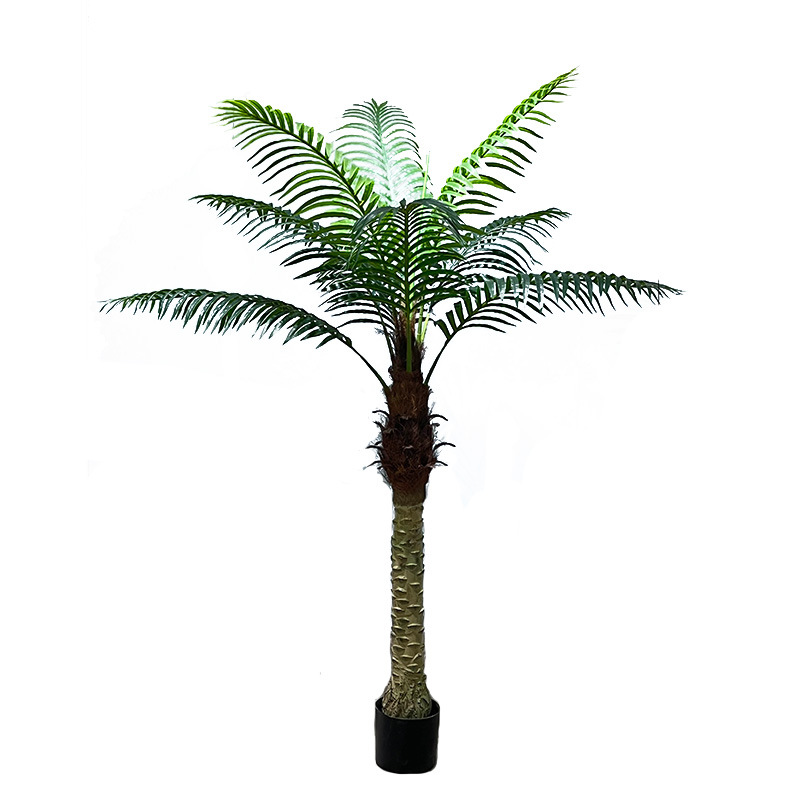 नकली नारियल का पेड़ इंडोर होटल किंडरगार्टन नकली नारियल का पेड़ लैंडस्केप इंजीनियरिंग दृश्य कृत्रिम पेड़