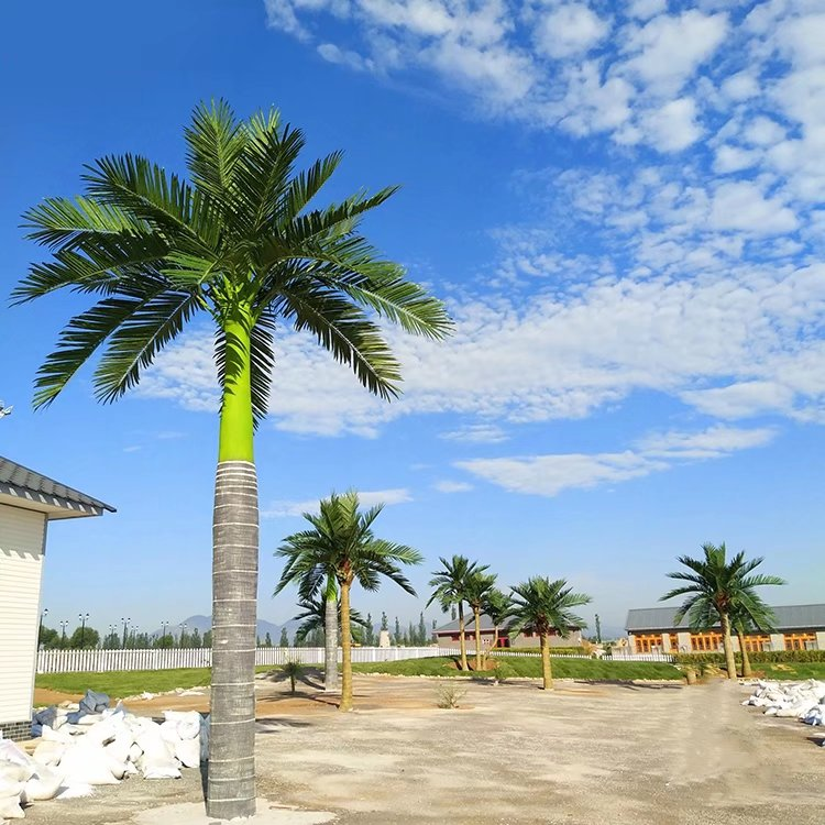 Simulated King Coconut Tree Artificial Palm Tree for Landscape Outdoor Decoration