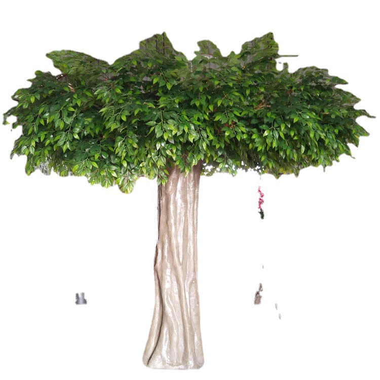 Customizable artificial banyan tree for indoor landscape