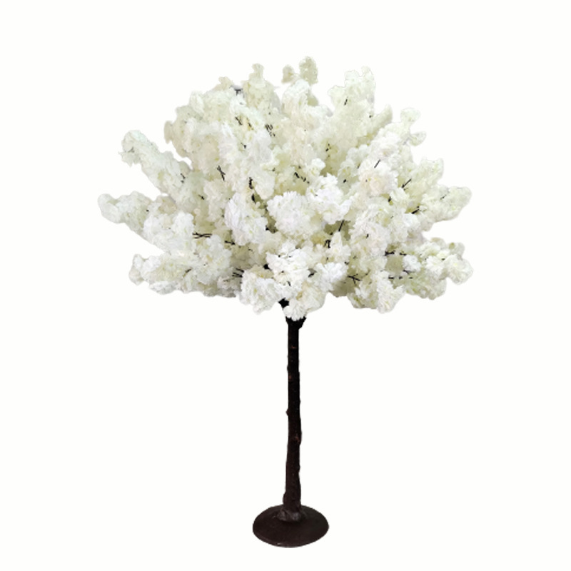  Горещо продавано висококачествено дърво с черешов цвят на закрито сватбена изкуствена декорация с черешов цвят 