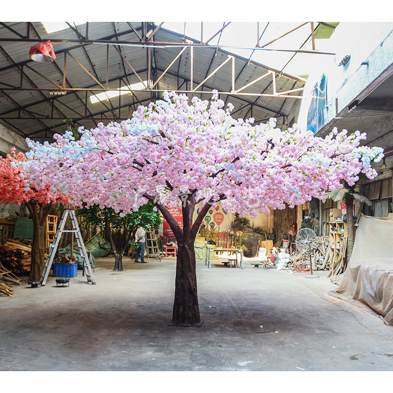 Simulated Cherry Blossom Tree Customization Large Indoor and Outdoor Decoration Artificial Sakura Tree Wedding Landscaping