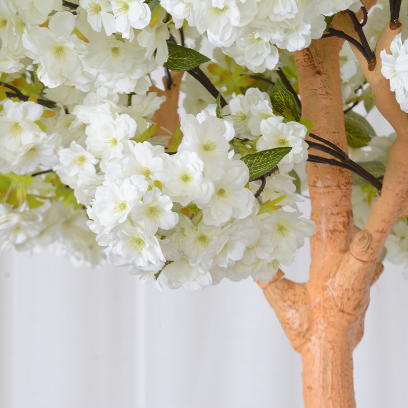 High quality artificial plastic cherry tree indoor wedding restaurant hotel table decoration