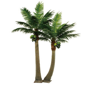 Artificiell kung kokospalm dekorativt träd