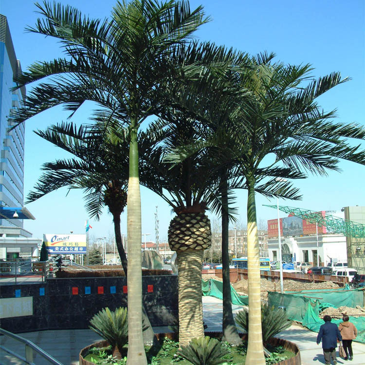 Artificial king coconut tree palm tree decorative tree