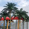 Hotel garden fiberglass trunk artificial coconut tree palm tree artificial palm