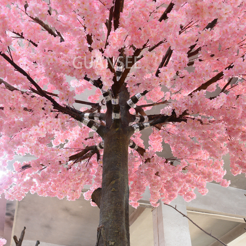 Simulate large pink peach tree indoor and outdoor scenic spots