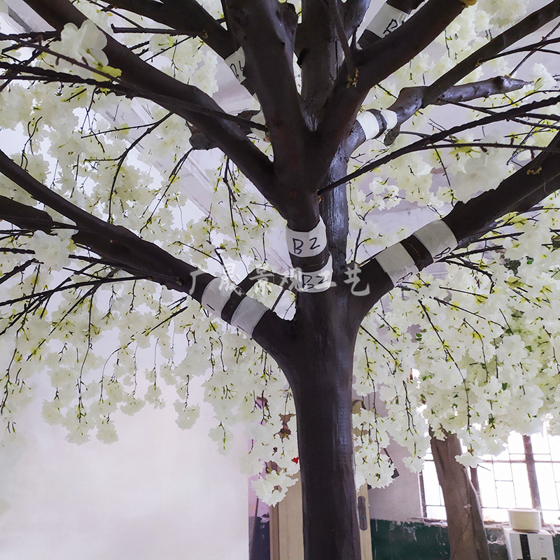  Simuleret fiskeri på kirsebærtræer, tilpasset bryllupsfest indendørs landskabsarkitektur af kunstige kirsebærtræer 