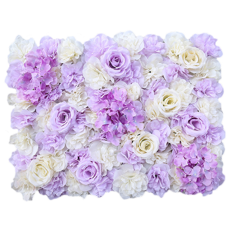 Faux Artificial hydrangea flower wall panel wedding decoration rose floral mat wedding backdrop 2 - 99 pieces