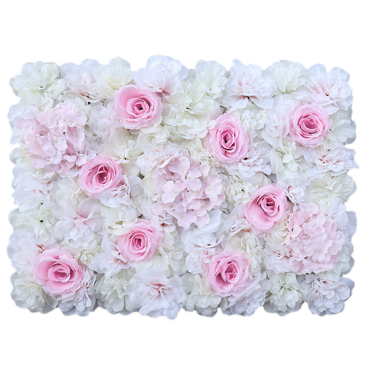 Faux Artificial hydrangea flower wall panel wedding decoration rose floral mat wedding backdrop 2 - 99 pieces